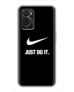 Чехол для OPPO A96 с картинкой «Классический принт Nike» Чехол для OPPO A96 с картинкой «Классический принт Nike»
