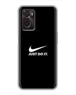 Чехол для OPPO A96 с картинкой «Минимализм от Nike» Чехол для OPPO A96 с картинкой «Минимализм от Nike»