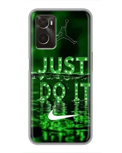 Чехол для OPPO A96 с картинкой «Зеленый неоновый Nike» Чехол для OPPO A96 с картинкой «Зеленый неоновый Nike»