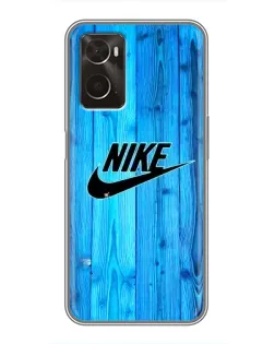 Чехол для OPPO A96 с картинкой «Голубое дерево Nike» Чехол для OPPO A96 с картинкой «Голубое дерево Nike»