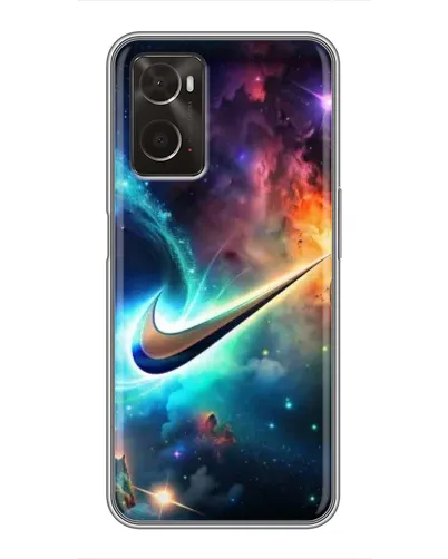 Чехол для OPPO A96 с картинкой «Космический Nike Swoosh» Чехол для OPPO A96 с картинкой «Космический Nike Swoosh»
