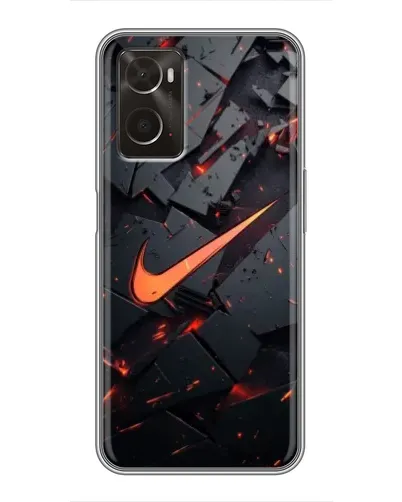 Чехол для OPPO A96 с картинкой «Nike — эффект разломов» Чехол для OPPO A96 с картинкой «Nike — эффект разломов»