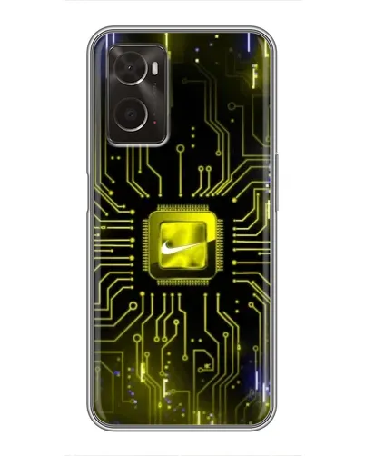 Чехол для OPPO A96 с картинкой «Nike — золотая искра» Чехол для OPPO A96 с картинкой «Nike — золотая искра»