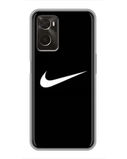 Чехол для OPPO A96 с картинкой «Минималистический Найк» Чехол для OPPO A96 с картинкой «Минималистический Найк»