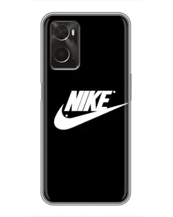 Чехол для OPPO A96 с картинкой «Мазки краски Nike» Чехол для OPPO A96 с картинкой «Мазки краски Nike»