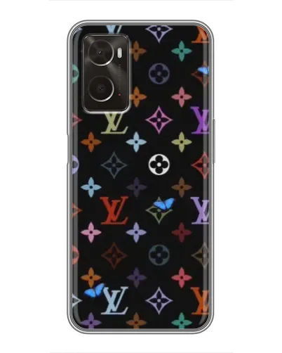 Чохол для OPPO A96 з картинкою «Кольорова монограма LV» Чохол для OPPO A96 з картинкою «Кольорова монограма LV»