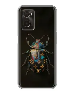 Чохол для OPPO A96 з картинкою «LV — мармуровий принт»