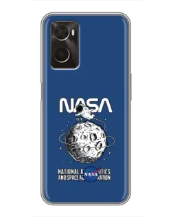 Чохол для OPPO A96 з картинкою «NASA — місячна місія» Чохол для OPPO A96 з картинкою «NASA — місячна місія»