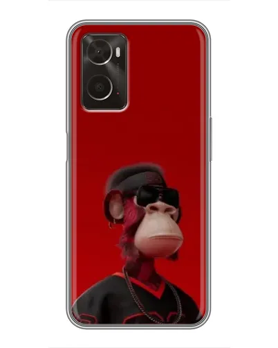 Чохол для OPPO A96 з картинкою «Bored Ape в червоному»