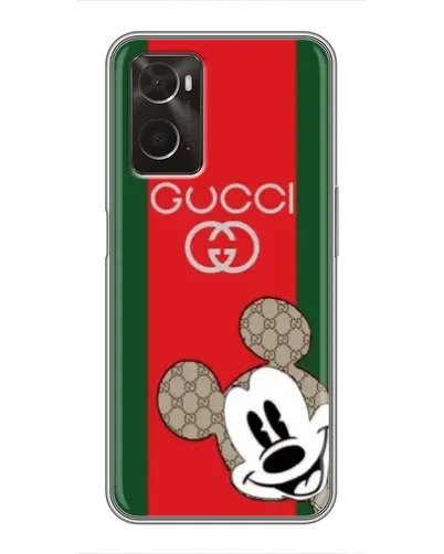 Чохол для OPPO A96 з картинкою «Gucci — смуги та Міккі»
