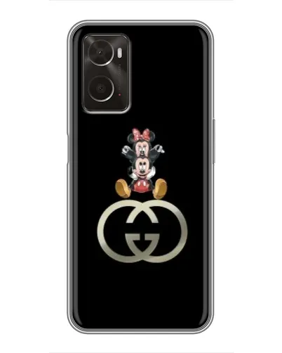 Чохол для OPPO A96 з картинкою «Мінні Маус на лого»