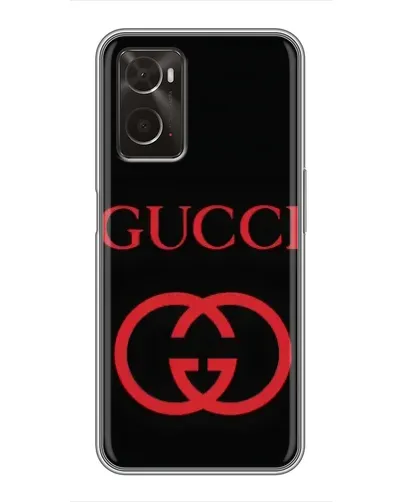 Чохол для OPPO A96 з картинкою «Gucci — червоний логотип»