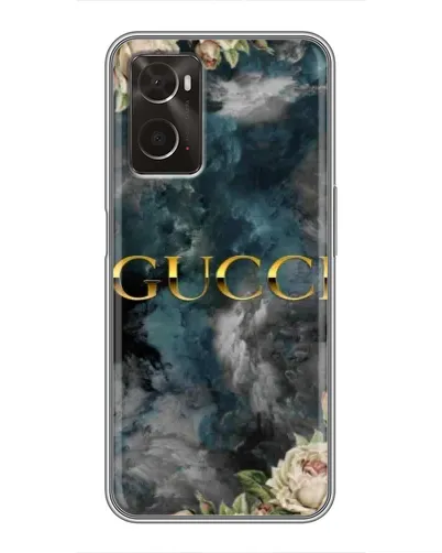 Чохол для OPPO A96 з картинкою «Абстрактні квіти Gucci»