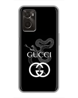 Чохол для OPPO A96 з картинкою «Gucci — срібна змія» Чохол для OPPO A96 з картинкою «Gucci — срібна змія»