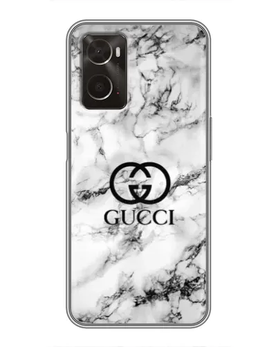 Чохол для OPPO A96 з картинкою «Gucci — мармуровий шик»
