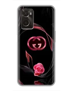 Чохол для OPPO A96 з картинкою «Gucci — неонова троянда» Чохол для OPPO A96 з картинкою «Gucci — неонова троянда»