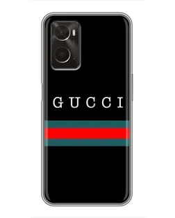 Чохол для OPPO A96 з картинкою «Gucci — червоний пояс» Чохол для OPPO A96 з картинкою «Gucci — червоний пояс»