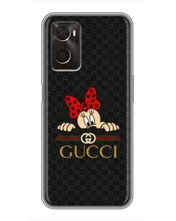 Чохол для OPPO A96 з картинкою «Мінні Маус Gucci — чорний» Чохол для OPPO A96 з картинкою «Мінні Маус Gucci — чорний»
