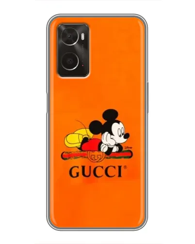 Чохол для OPPO A96 з картинкою «Міккі Маус Gucci — помаранч» Чохол для OPPO A96 з картинкою «Міккі Маус Gucci — помаранч»