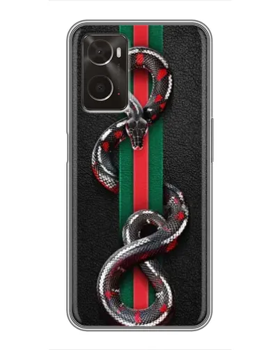 Чохол для OPPO A96 з картинкою «Gucci — змія на смузі» Чохол для OPPO A96 з картинкою «Gucci — змія на смузі»