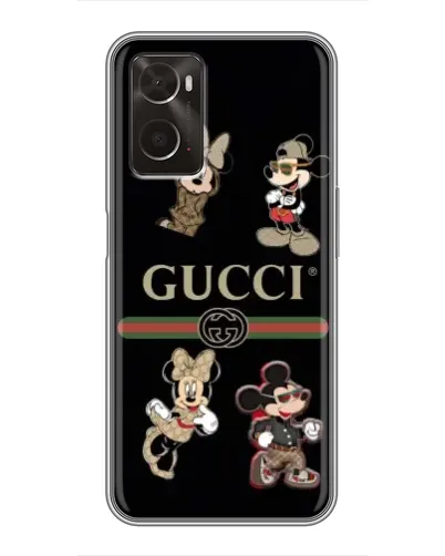 Чехол для OPPO A96 с картинкой «Gucci — герои Disney и монограмма» Чехол для OPPO A96 с картинкой «Gucci — герои Disney и монограмма»