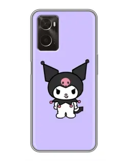 Чохол для OPPO A96 з картинкою «Kuromi — ніжний фіолетовий»