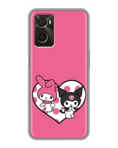 Чохол для OPPO A96 з картинкою «Kuromi та My Melody» Чохол для OPPO A96 з картинкою «Kuromi та My Melody»