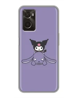 Чохол для OPPO A96 з картинкою «Kuromi на ліловому фоні»