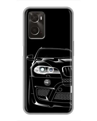 Чохол для OPPO A96 з картинкою «Темний силует BMW»