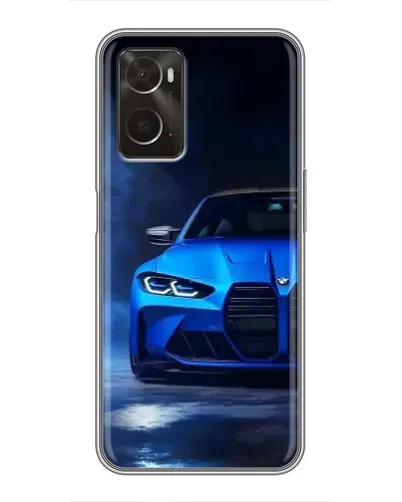 Чохол для OPPO A96 з картинкою «Блакитна BMW M4»