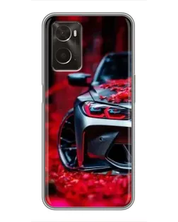 Чохол для OPPO A96 з картинкою «Спортивна BMW та квіти» Чохол для OPPO A96 з картинкою «Спортивна BMW та квіти»