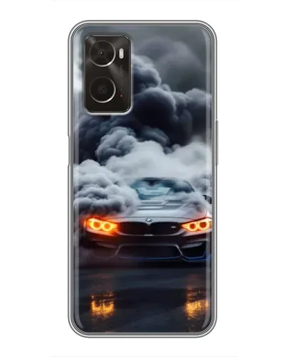 Чохол для OPPO A96 з картинкою «BMW у диму»
