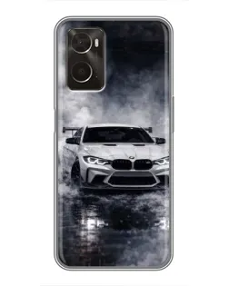 Чохол для OPPO A96 з картинкою «BMW крізь туман» Чохол для OPPO A96 з картинкою «BMW крізь туман»