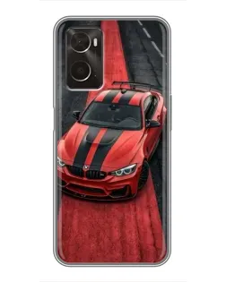 Чохол для OPPO A96 з картинкою «BMW на червоній доріжці» Чохол для OPPO A96 з картинкою «BMW на червоній доріжці»