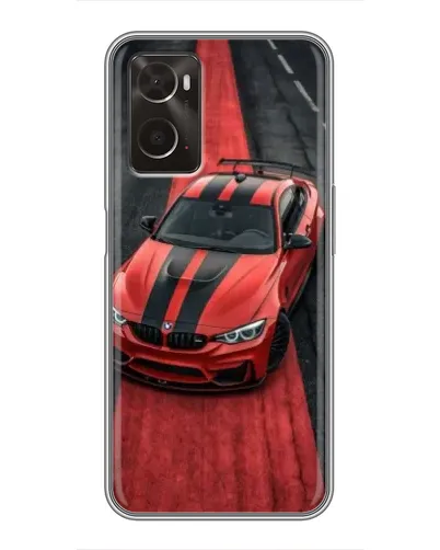 Чохол для OPPO A96 з картинкою «BMW на червоній доріжці»