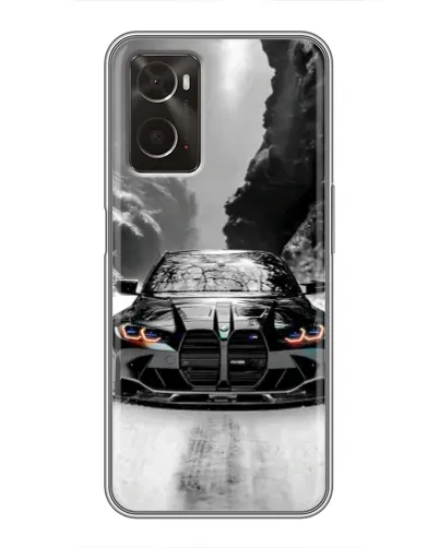 Чохол для OPPO A96 з картинкою «BMW — акварельний дрифт» Чохол для OPPO A96 з картинкою «BMW — акварельний дрифт»