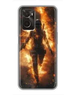 Чохол для OPPO A96 з картинкою «BMW — швидкість у дощі» Чохол для OPPO A96 з картинкою «BMW — швидкість у дощі»