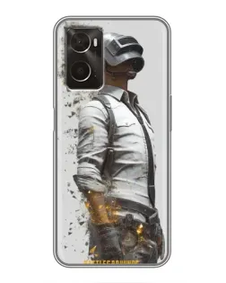 Чохол для OPPO A96 з картинкою «PUBG — боєць у пилу»