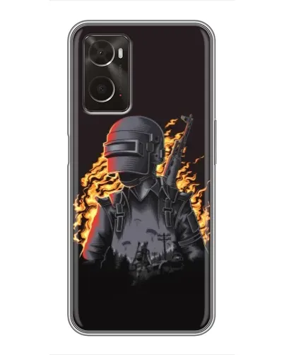 Чохол для OPPO A96 з картинкою «PUBG — вогняний силует» Чохол для OPPO A96 з картинкою «PUBG — вогняний силует»
