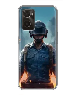 Чохол для OPPO A96 з картинкою «PUBG — реалістичний герой»