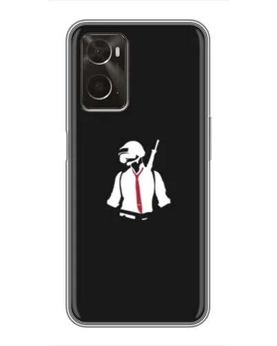 Чохол для OPPO A96 з картинкою «PUBG — силует воїна» Чохол для OPPO A96 з картинкою «PUBG — силует воїна»