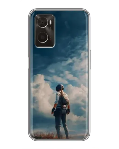 Чохол для OPPO A96 з картинкою «Герой PUBG на скелі» Чохол для OPPO A96 з картинкою «Герой PUBG на скелі»