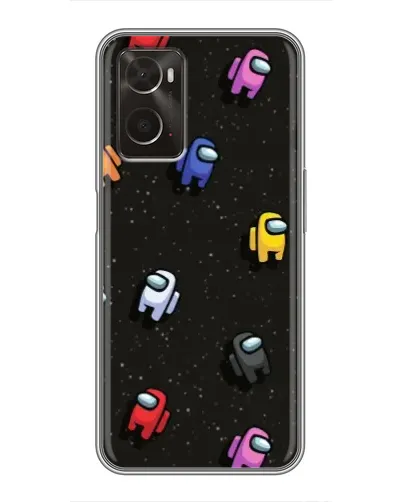 Чохол для OPPO A96 з картинкою «Космічний патерн Among Us»