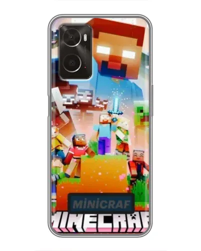 Чохол для OPPO A96 з картинкою «Minecraft герої гри»