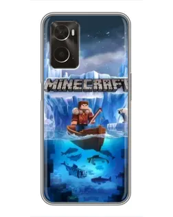 Чохол для OPPO A96 з картинкою «Minecraft льодянийсвіт»