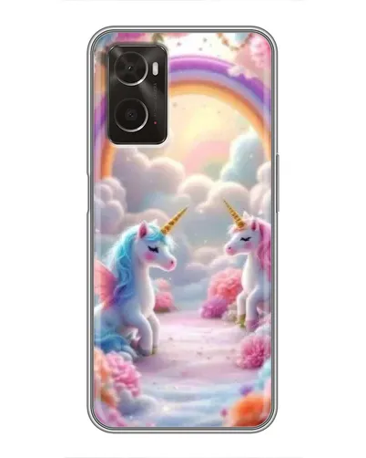 Чохол для OPPO A96 з картинкою «Веселка і єдинороги» Чохол для OPPO A96 з картинкою «Веселка і єдинороги»