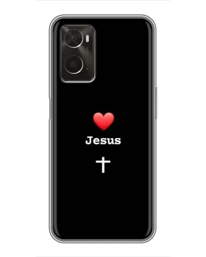 Чохол для OPPO A96 з картинкою «Серце - Jesus» Чохол для OPPO A96 з картинкою «Серце - Jesus»