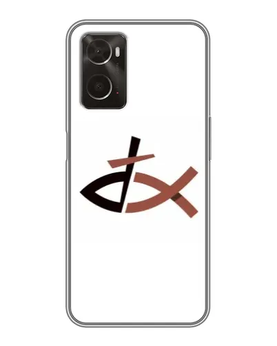 Чохол для OPPO A96 з картинкою «Риба та хрест» Чохол для OPPO A96 з картинкою «Риба та хрест»