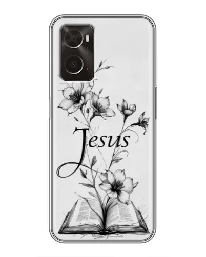 Чохол для OPPO A96 з картинкою «Квіти та Біблія» Чохол для OPPO A96 з картинкою «Квіти та Біблія»