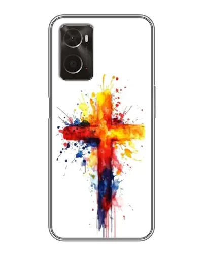 Чохол для OPPO A96 з картинкою «Акварельний хрест» Чохол для OPPO A96 з картинкою «Акварельний хрест»